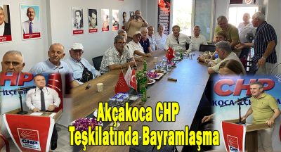 CHP Akçakoca İlçe Örgütü Bayramlaşma Töreninde Bir Araya Geldi
